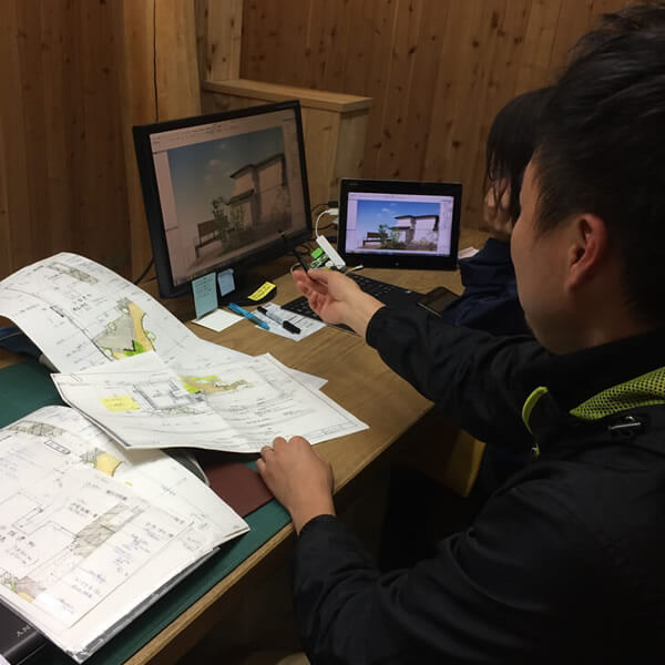 埼玉の外構デザインを3DCADと手描き図面で検討するGrowth Garden設計士